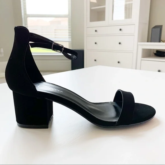 Forever Black NUB Heels Nataly-06 - Picture 2 of 9